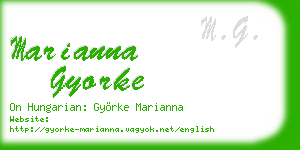 marianna gyorke business card